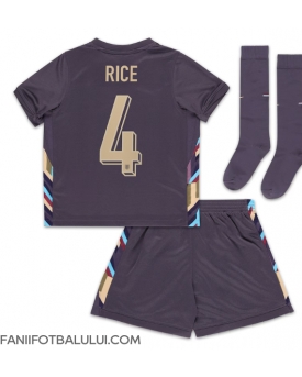 Anglia Declan Rice #4 Echipament de Fotbal Replică European 2024 Copii Deplasare (+ Șorturi)